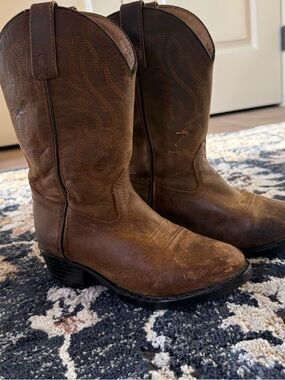 Smoky Mountain Toddler Cowboy Boots Size 13 Brown Leather Western